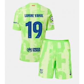 Barcelona Lamine Yamal #19 Dětské Alternativní dres komplet 2024-25 Krátký Rukáv (+ trenýrky)